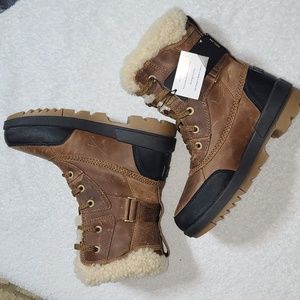 SOREL Tivoli IV Parc Waterproof Leather Snow Boots Size 5.5 Women's